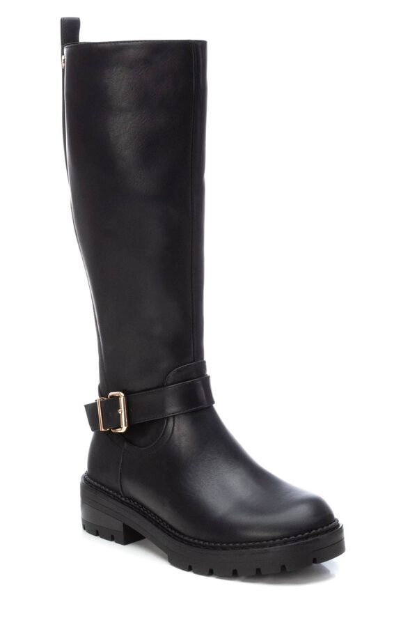 Springfield Biker dress boot with buckle  black