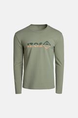 Izas T-shirt de manga comprida em algod&atilde;o bege