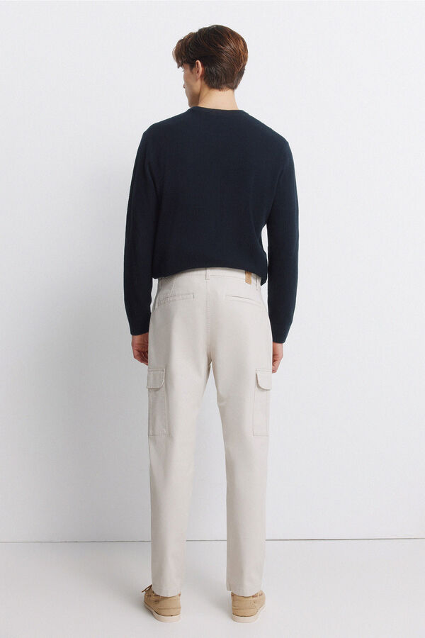 Springfield Cal&ccedil;as cargo confort&aacute;vel slim fit branco