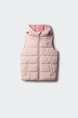 Springfield Kids Colete acolchoado para menina rosa