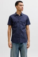 Jack & Jones Camisa slim fit estampada azul