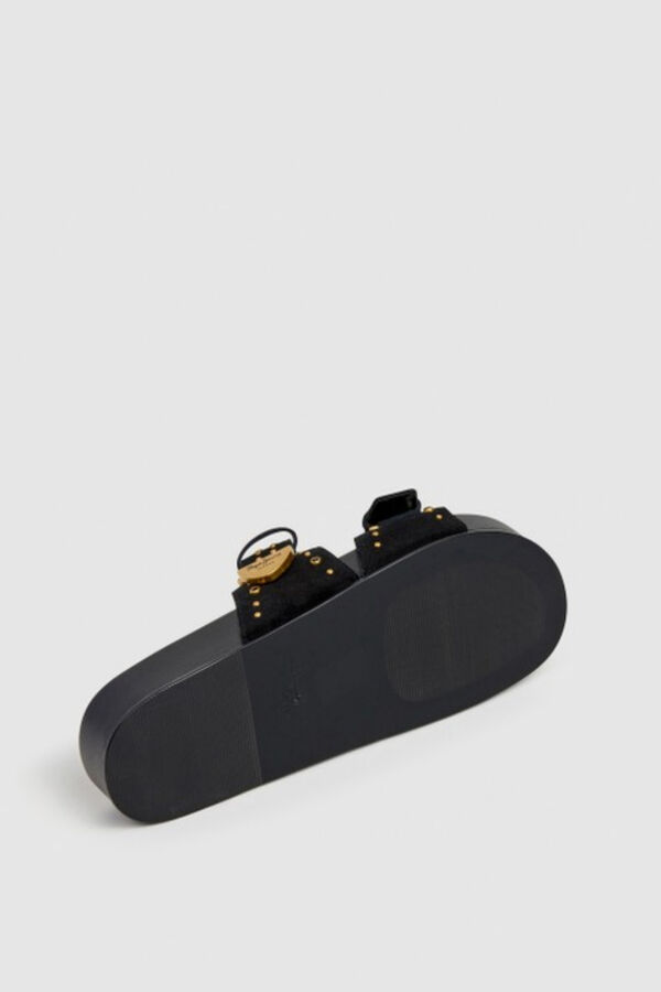 Pepe Jeans Sand&aacute;lias rasas com tachas preto