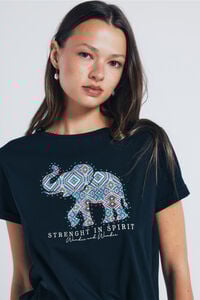 Springfield Camiseta gráfica de elefante