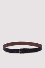 Springfield Faux leather belt with stitching black