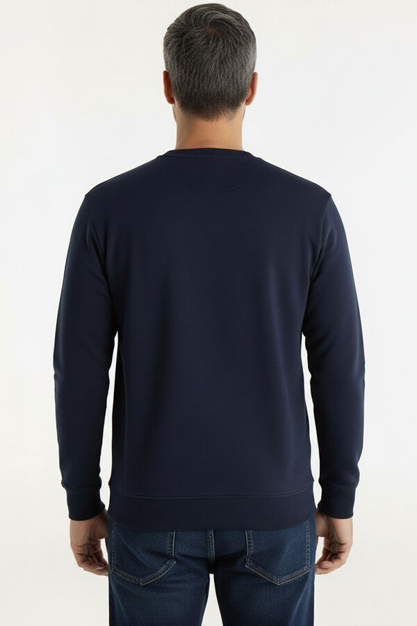 Lois Sweatshirt gola caixa azul