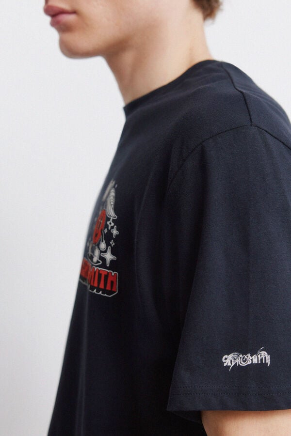 Springfield T-shirt Aerosmith azul