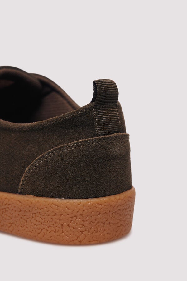 Springfield sapato de couro casual verde