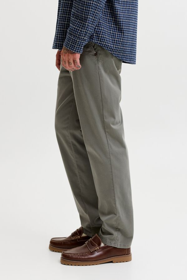 Jack & Jones Cal&ccedil;as chino regular cinzento