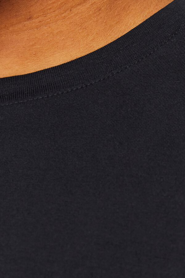 Jack & Jones PLUS T-shirt slim manga curta preto