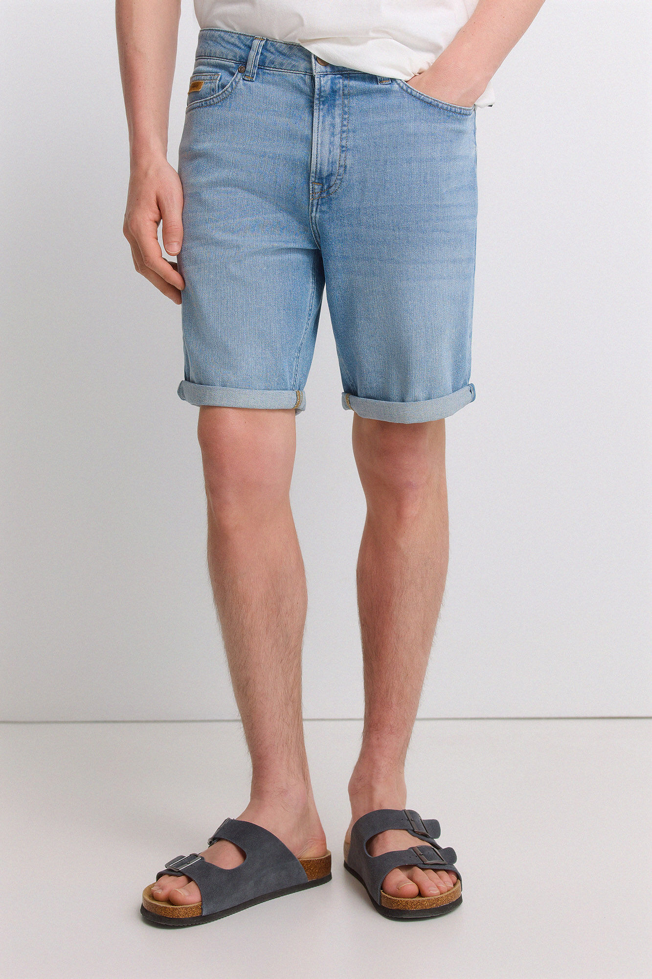 Springfield Bermuda jeans ultraleve slim fit