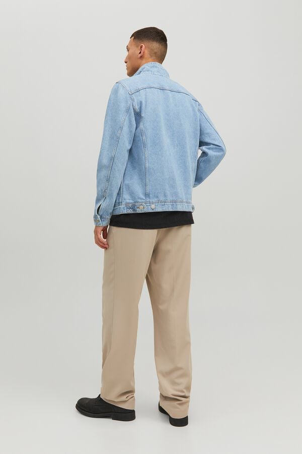 Jack & Jones Blus&atilde;o de ganga regular azul