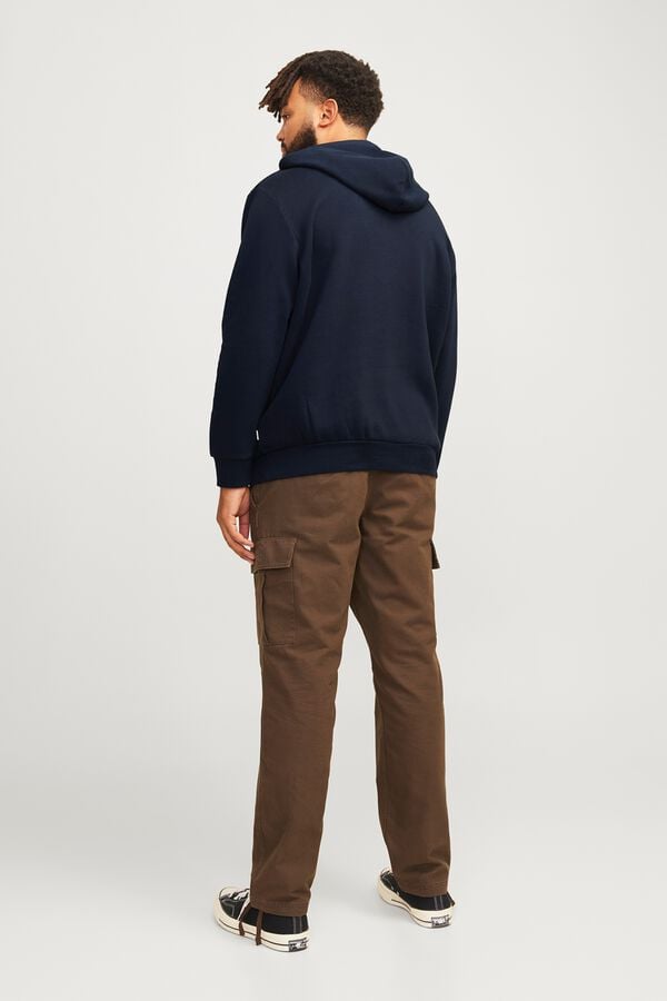 Jack & Jones PLUS Sweatshirt regular com capuz azul