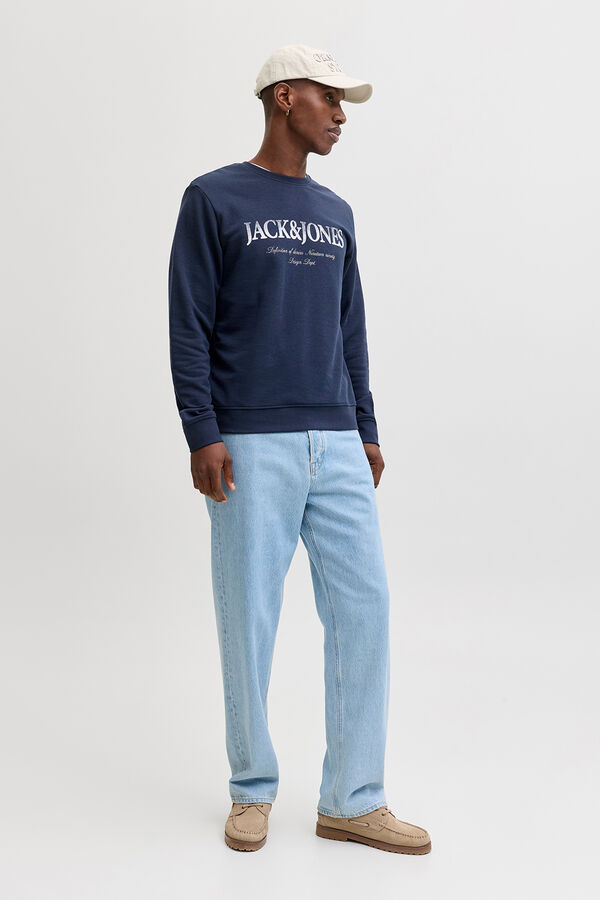 Jack & Jones Large logo sweatshirt blue