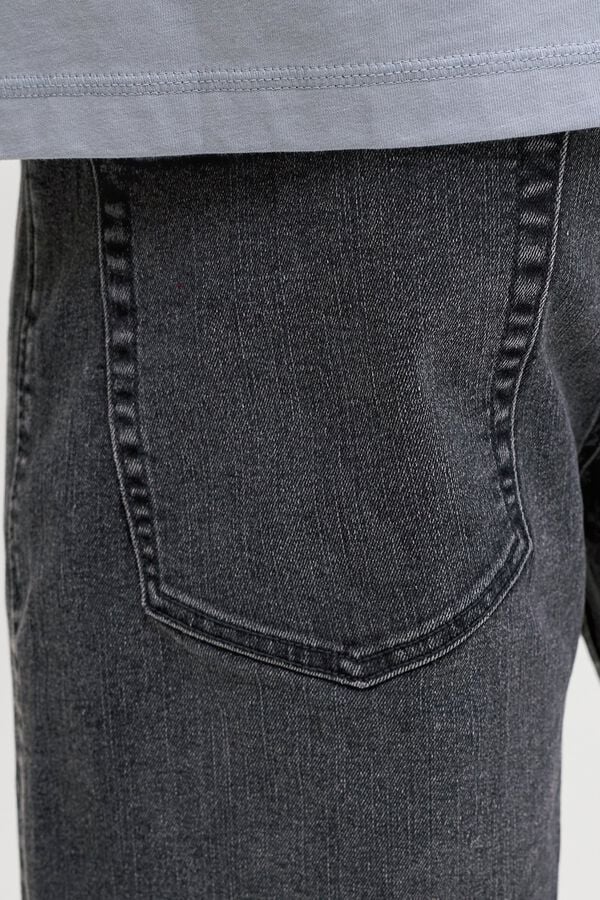 Jack & Jones Bermuda regular stone wash preto