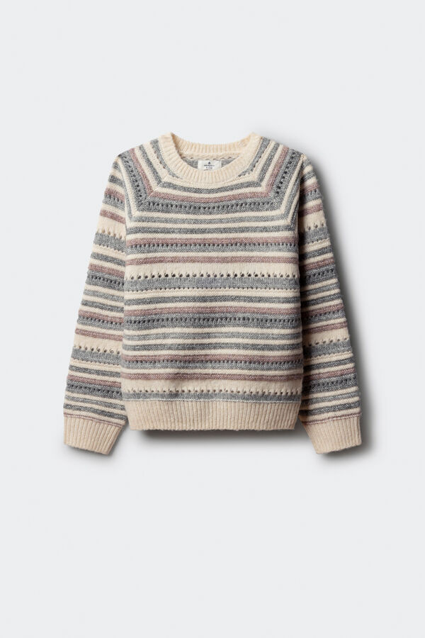 Springfield Kids Camisola riscas para meninas. rosa