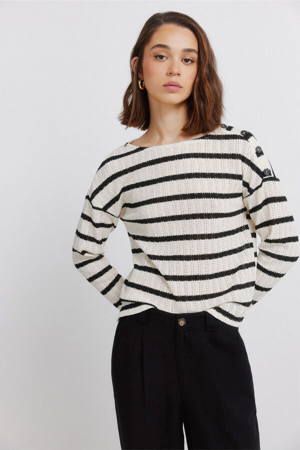 Springfield Cal&ccedil;as de linho preto