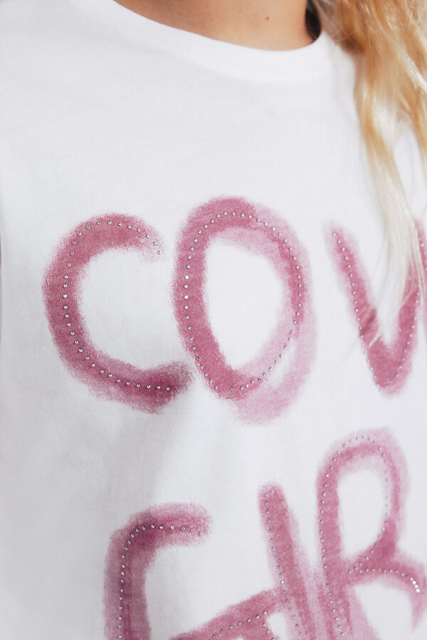 Springfield Kids Camiseta cowgirl bege