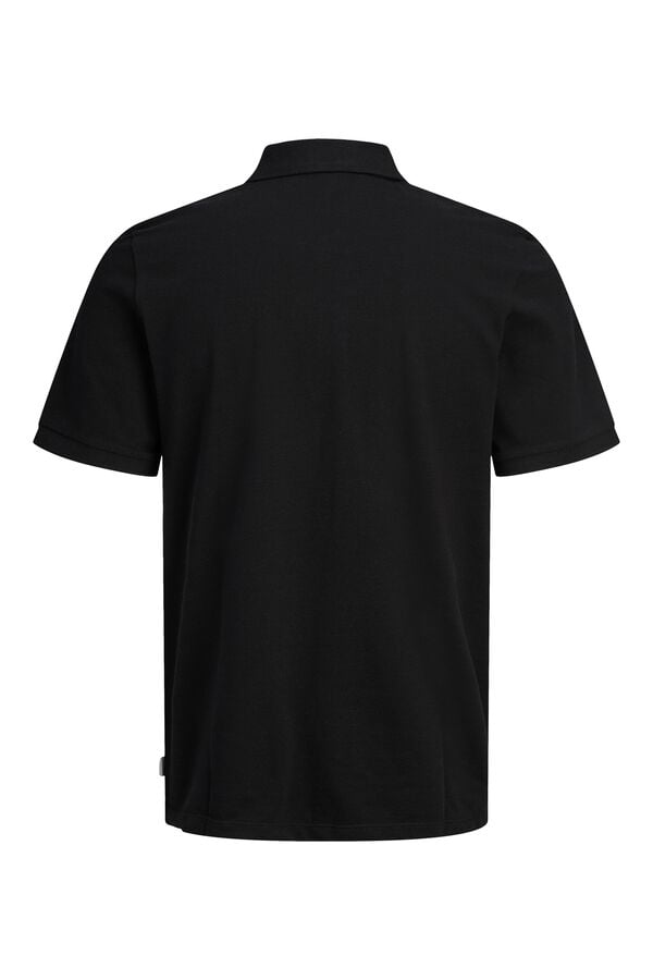 Jack & Jones Jersey-knit regular fit polo shirt black