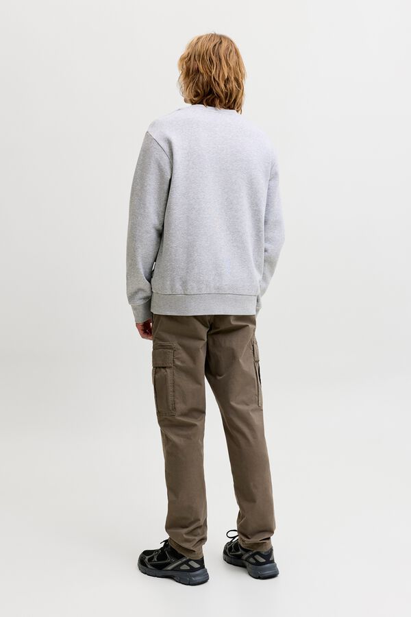 Jack & Jones Sweatshirt relaxed estampada cinzento