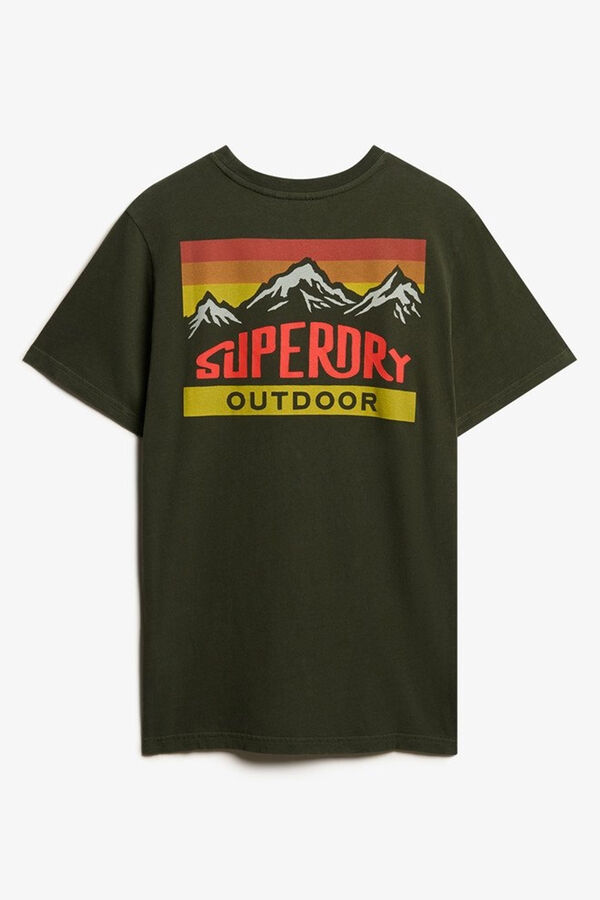 Superdry T-shirt Relaxed Mountain verde