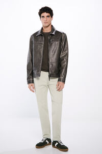 Springfield Calça slim fit lavada colorida