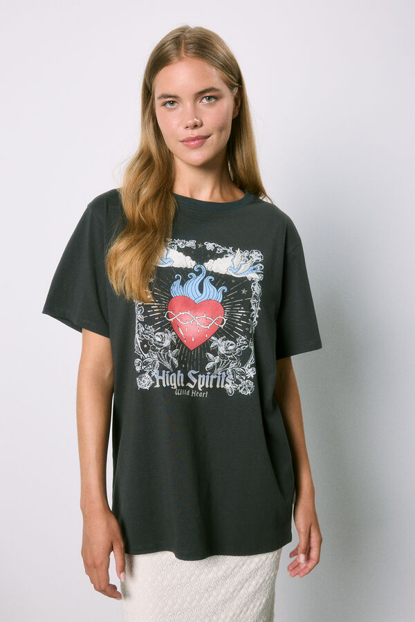 Springfield Camiseta High Spirits marengo