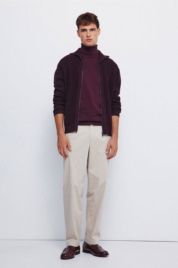 Springfield Cardigan com casaco de malha estampado