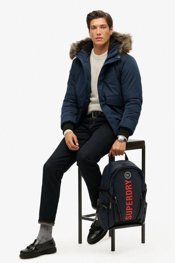 Superdry Mochila acolchoada azul
