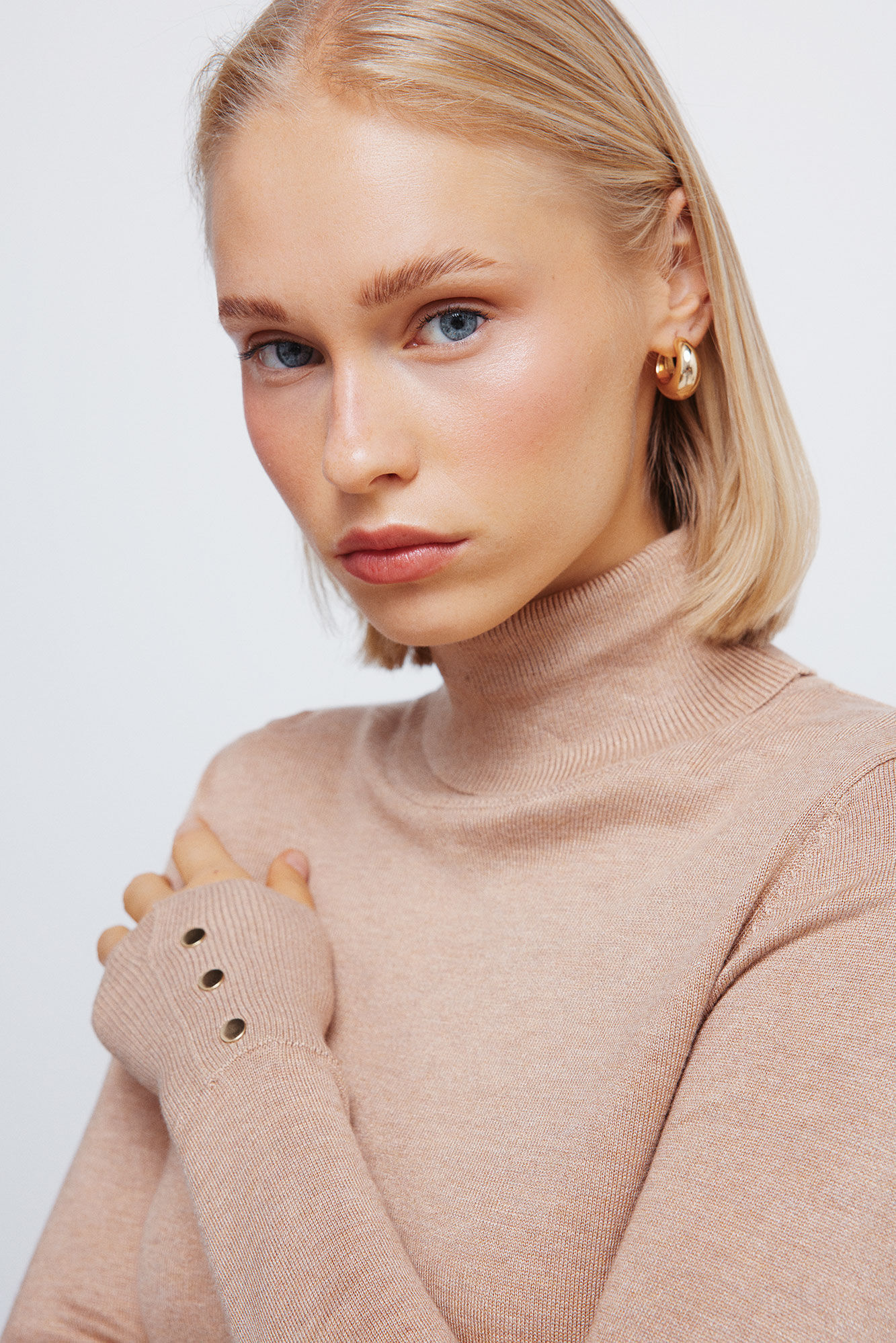 Springfield Jersey cuello alto botones pu&ntilde;os