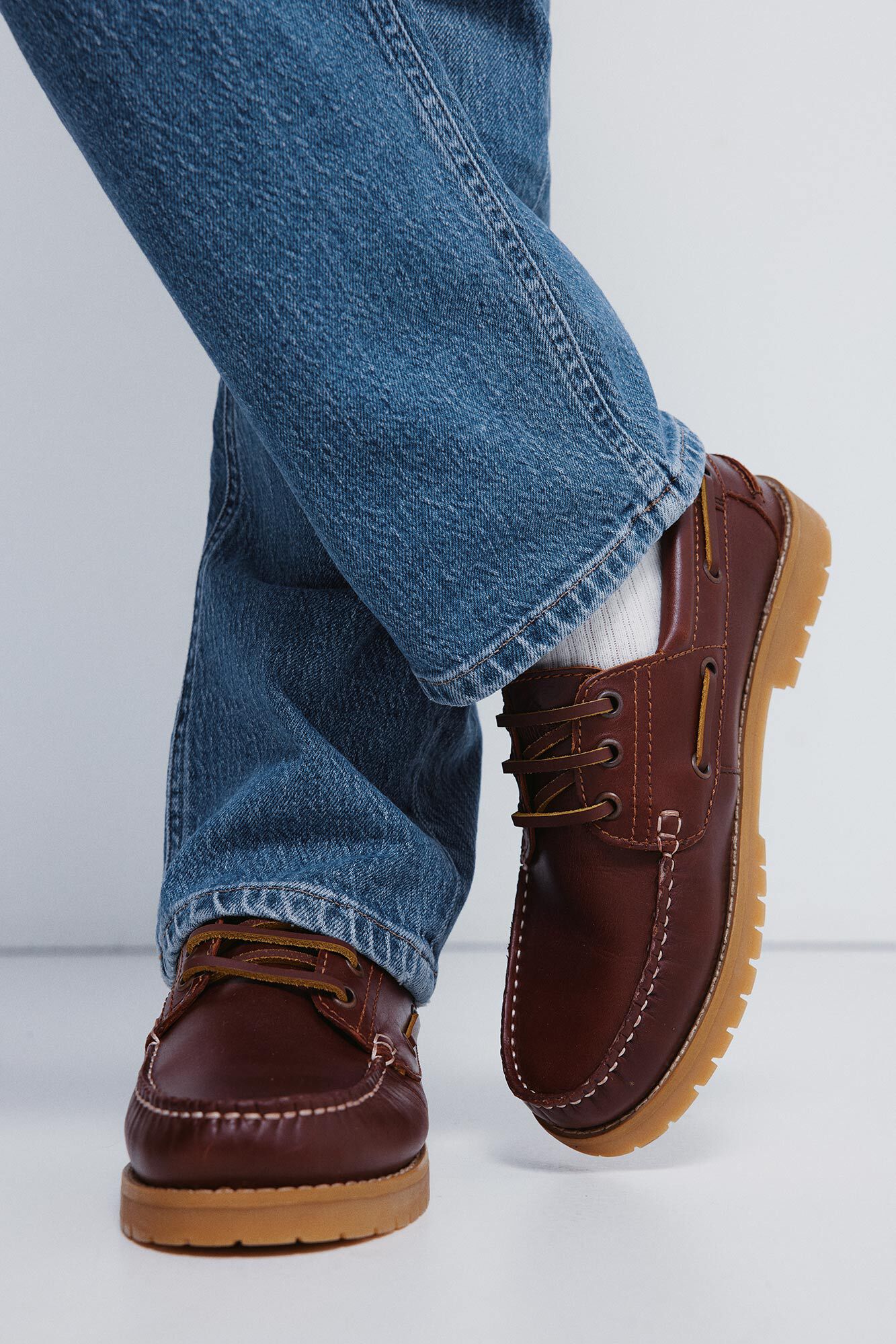 Springfield Sapatos n&aacute;uticos de couro