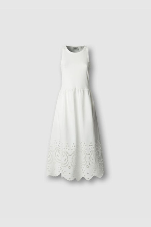Pepe Jeans Vestido comprido sem mangas branco