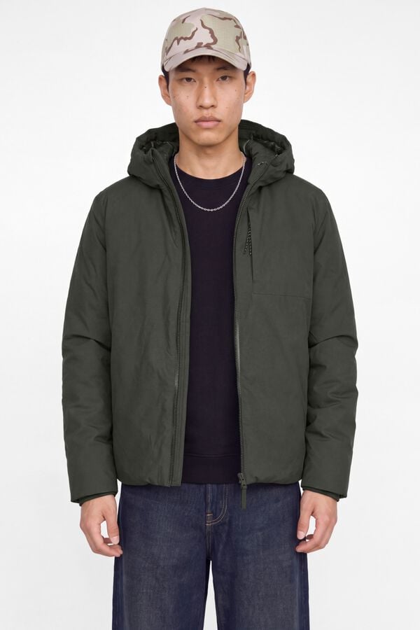 Jack & Jones Blus&atilde;o curto com capuz ajust&aacute;vel cinzento