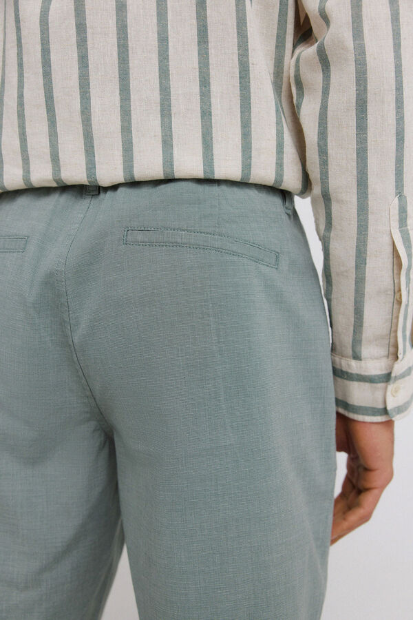 Springfield Bermudas estruturadas verde