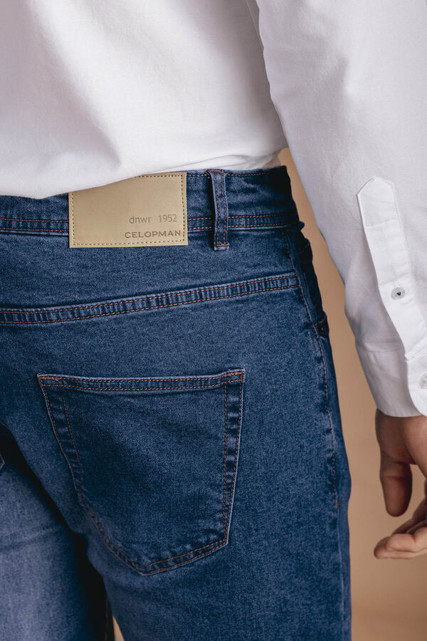 Celopman Jeans fino e leve azul
