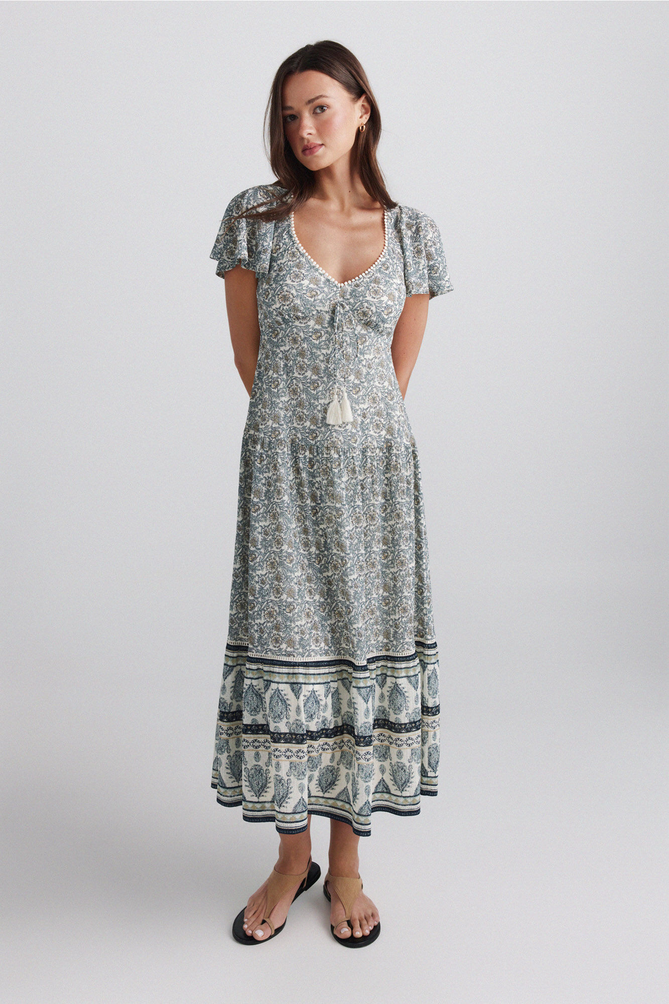Springfield Vestido estampado de bolinhas