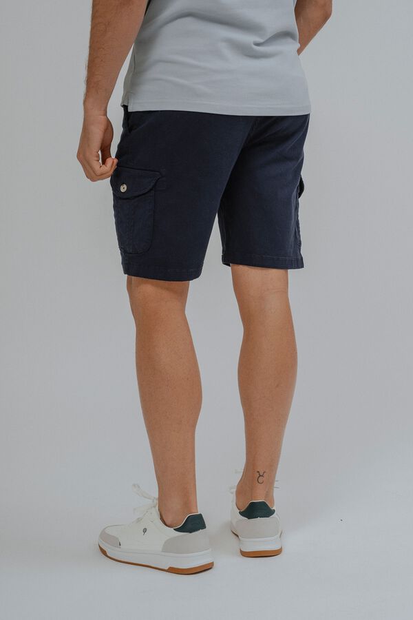 Celopman Bermuda chino cargo azul