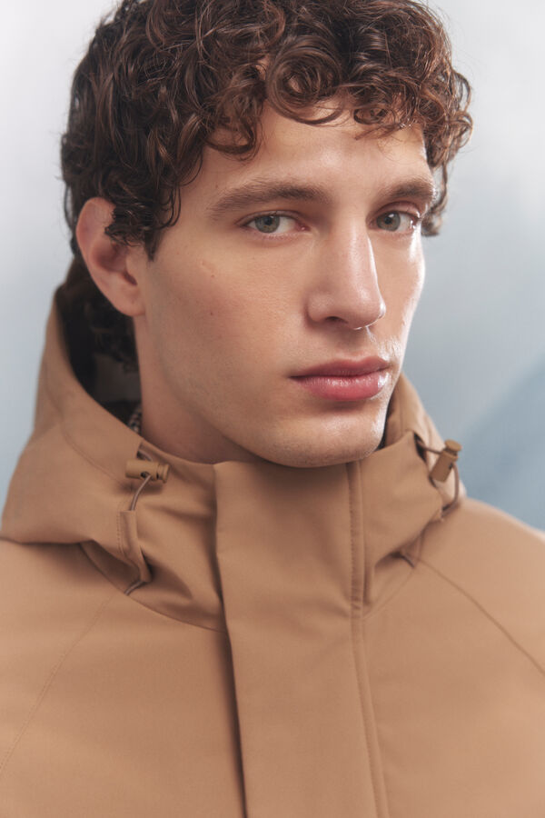 Springfield Parka acolchoada térmica castanho