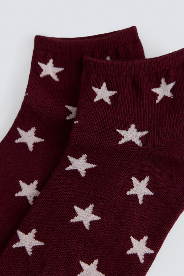 Springfield Meias curtas estrelas vermelho