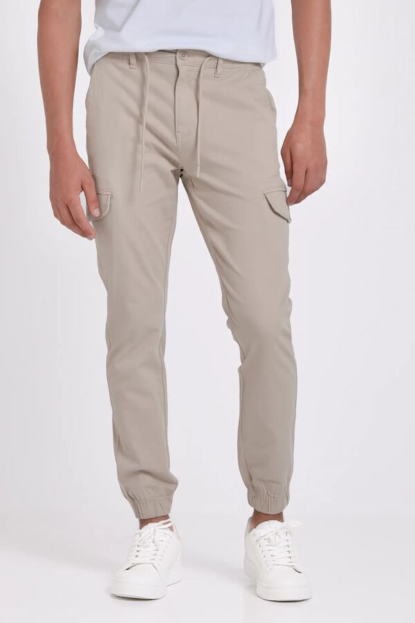 JVZ Cal&ccedil;a jogger cargo bege