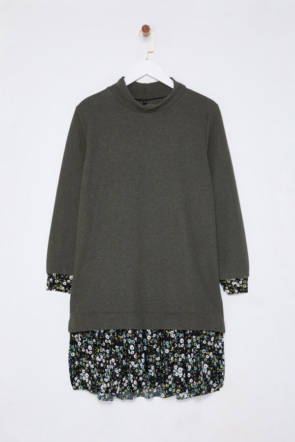Trendyol Vestido mini de malha verde