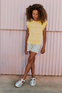 Springfield Kids Top de malha com folhos para menina