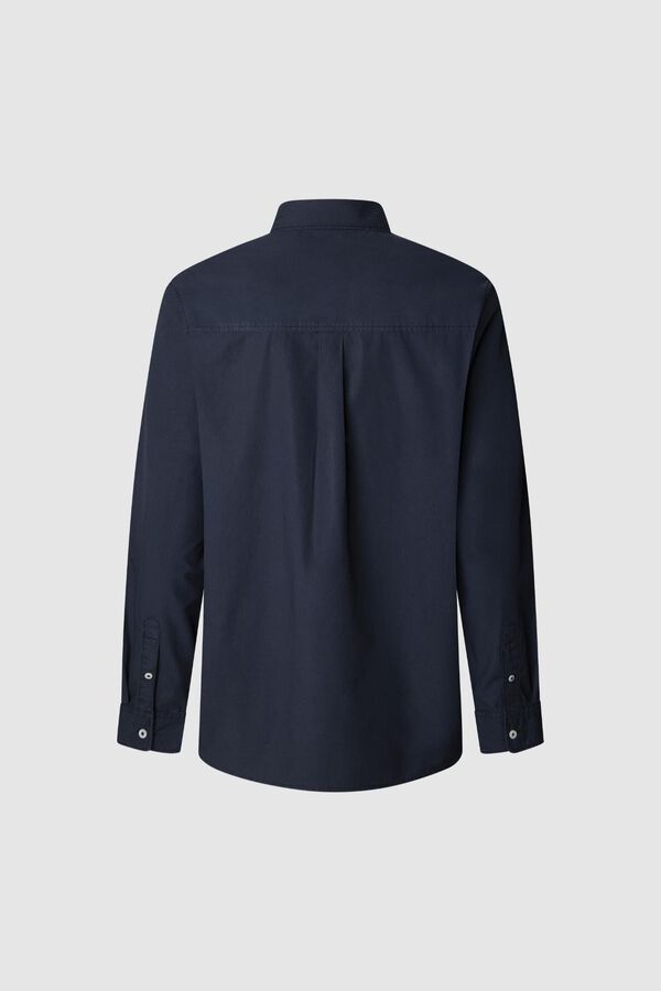 Pepe Jeans Camisa de Popelina de corte regular azul