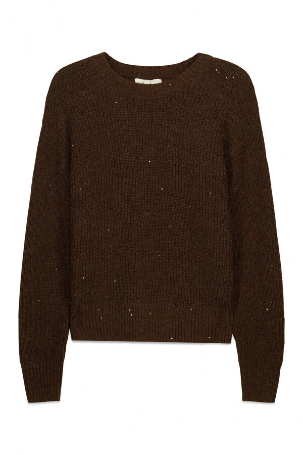 Springfield Camisola com lantejoulas cru