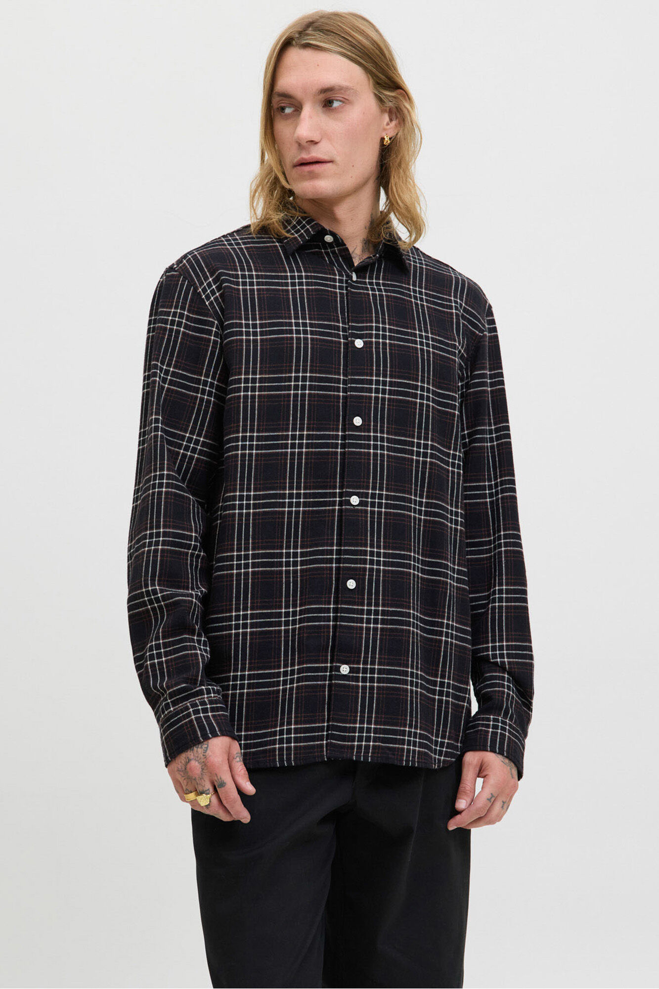 Jack & Jones Camisa de flanela xadrez