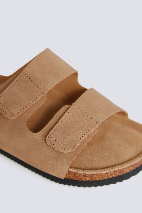 Springfield Sand&aacute;lias de velcro de tira dupla castanho