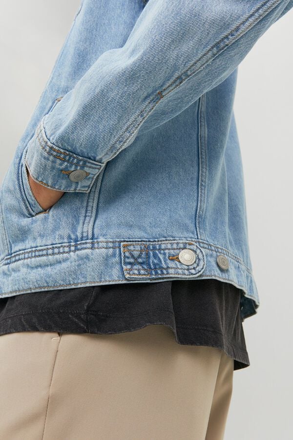 Jack & Jones Blus&atilde;o de ganga regular azul