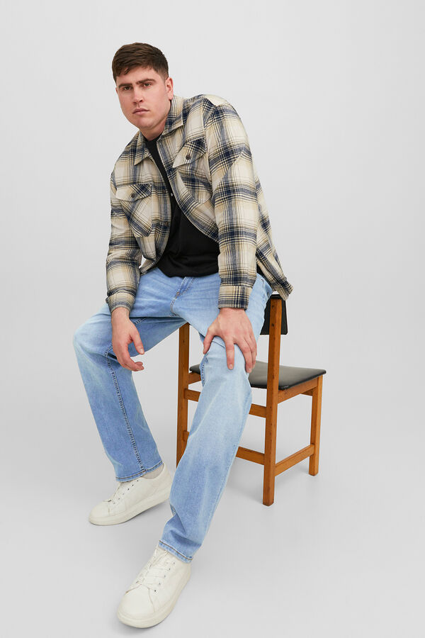 Jack & Jones PLUS Jeans corte recto cinco bolsillos azul