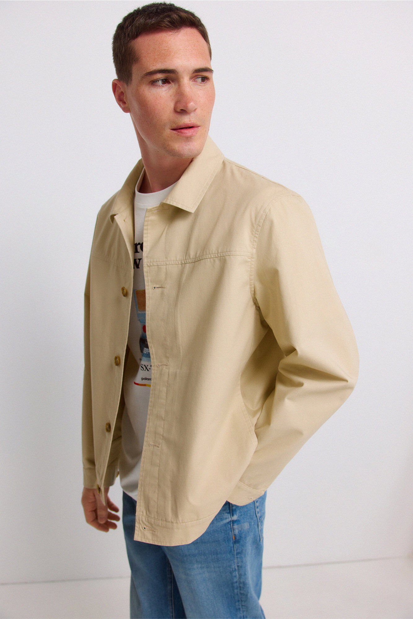 Springfield Sobrecamisa em algod&atilde;o