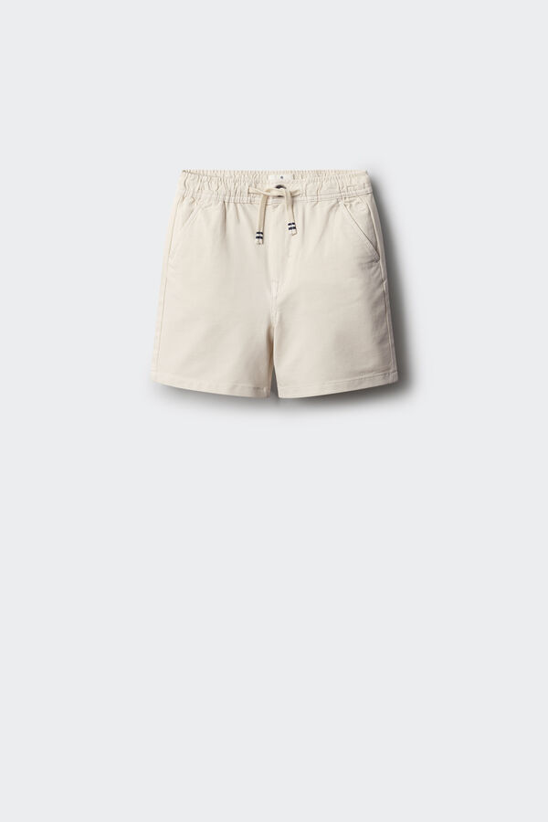 Springfield Kids Shorts calças chino para meninos branco