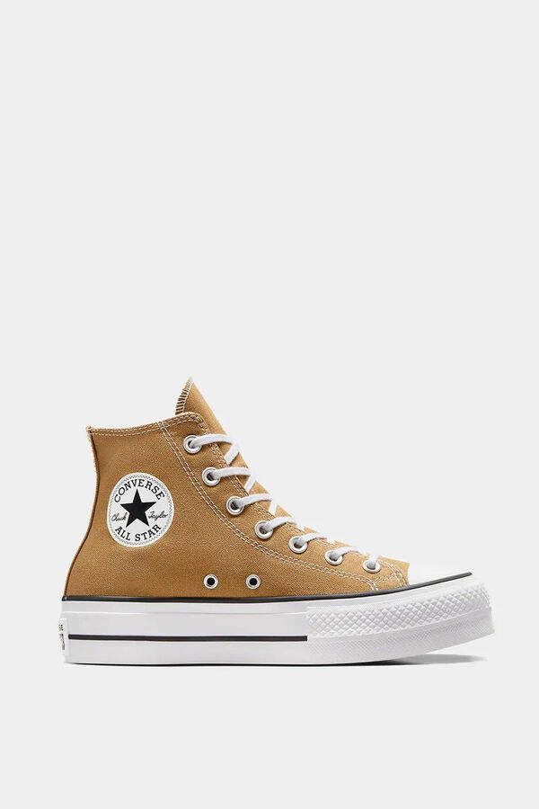 Converse Chuck Taylor ankle patch and All Star brown